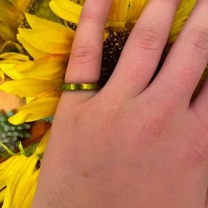 Iridescent handmade spoon ring!!